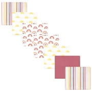 Luvable Friends Hudson Baby Flannel Receiving Blankets 7pk, Rainbow Sunshine