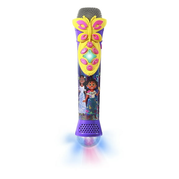 eKids Disney Encanto Bluetooth Karaoke Microphone, Wireless Microphone Connects to Disney Songs Via EZ Link