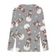 thumbnail image 5 of Pntutb Casual Mujer Cuello en V Verano Sexy Estampado Regular Mujer Manga larga top Pntutb Pntutb-2855, 5 of 5