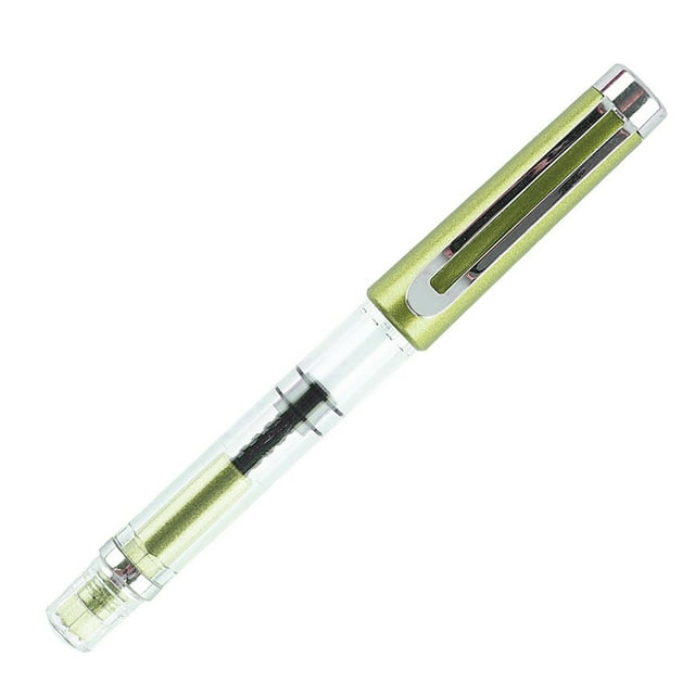 Visland Titanium Fountain Pen High Ink Capacity Vacuum Filling Stainless Steel Fine Smooth Writing Pen for Daily Writing