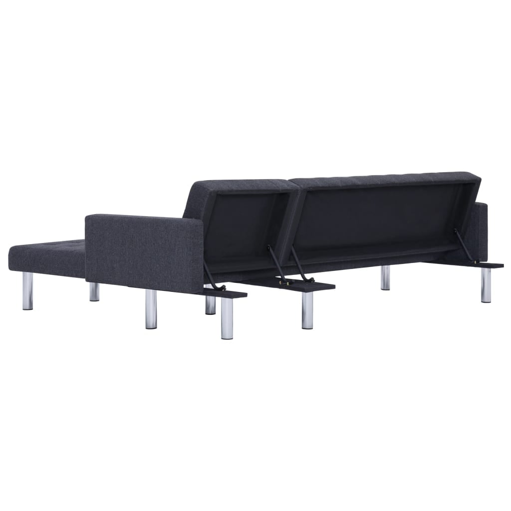 Lowestbest 85" Sofa Bed, Faux Leather L-Shaped Multifunction Sleeper Sofa Convertible Sofa Lowestbest 85" Sofa Bed, Faux Leather L-Shaped Multifunction Sleeper Sofa Convertible Sofa