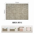 thumbnail image 5 of Lahome Washable 5'x7' Area Rug, Beige Vintage Floral Rugs for Living Room, Non-Slip Soft Low Pile Botanical Carpet with Birds for Bedroom Dining Room Office Decor, Neutral Beige, 5 of 12