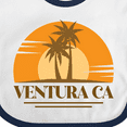 thumbnail image 4 of Inktastic Ventura California Retro Sunset Boys or Girls Baby Bib, 4 of 4