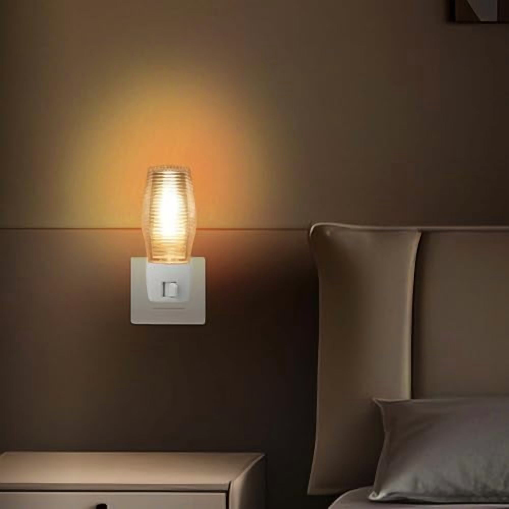 6 Pack, Plug in Night Light with Manual On/Off Switch, 7W Incandescent Bulb Included, ETL Listed.$$Tools & Hardware Other