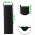 thumbnail image 2 of Hanging Planter Bags Waterproof 7 Pocket Garden Vertical Planter Bags Wall-Mounted Felt Planting Grow Bags Outdoor Indoor Gardening Flower Container Plant Grow Bag for Flower Vegetable, 2 of 6