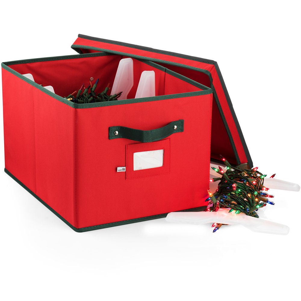 Premium christmas light box storage with 4 plastic light wraps to store up to 800 holiday lights Premium Christmas Light Box Storage With 4 Plastic Light Wraps To Store Up To 800 Holiday Lights
