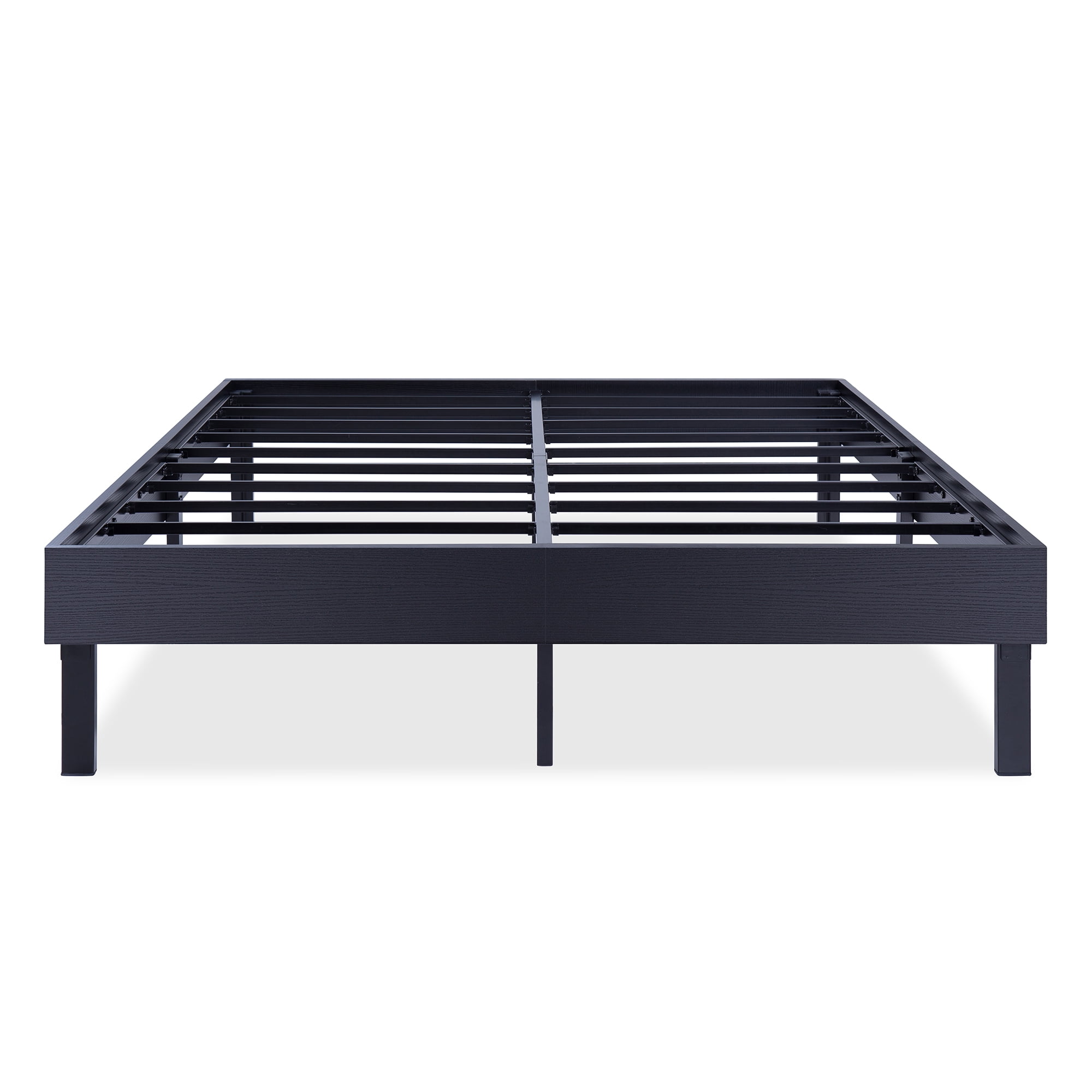 Granrest 14 Non Slip Wood Platform Bed Frame Modern Black Queen Granrest 14 Non Slip Wood Platform Bed Frame Modern Black Queen