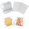 thumbnail image 2 of 100 bolsas pequeñas de celofán de corazón blanco para golosinas de San Valentín, bolsas de celofán autosellantes, bolsas de regalo, 2 of 4