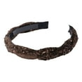 thumbnail image 5 of Unique Bargains 1 Pc Sequins Weave Headbands for Women Coffee Color, 5 of 6