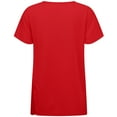 thumbnail image 3 of Women's Levelwear Red Los Angeles Angels Influx Banner Arch T-Shirt, 3 of 3