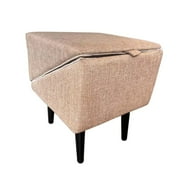 Bootesun Cuties Split Ottoman Dog Ramp,Dog Stairs, Two-in-One Folding Dog Stairs, Dog Ramp for Couch, Dog Chair with Ramp for Bed, 14.5" H Dog Chair with Ramp for Bed, Couch