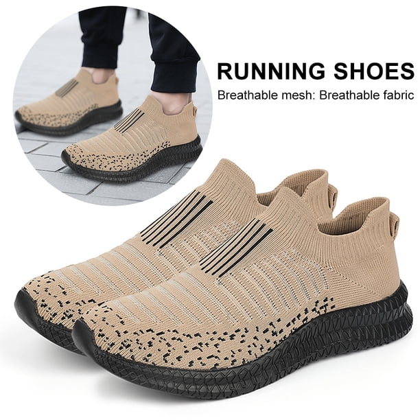 Zapatos para correr para hombre Zapatos deportivos de malla transpirable para primavera/verano (Café 41) Wdftyju Tenis De Mujer Tenis De Hombre