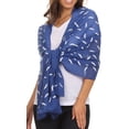 thumbnail image 4 of Sakkas Hillary summer breeze lightweight flowing sheer gauze wrap scarf - 1-Cobalt - OS, 4 of 4