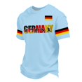 thumbnail image 2 of Women's Germany Football Graphic T-Shirt, Men's Soccer Graphic T-Shirt, Casual Short Sleeve Sports Top for Workout for Soccer Tournament 2026 Light Blue Size: XL, 2 of 5
