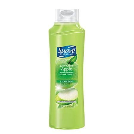 5 Pack Suave Naturals Shampoo Juicy Green Apple 15oz Each