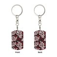 thumbnail image 2 of Naloa Snake And Rose Print Keyfob with Split Key Ring and Print Labels, Key Labels Key Chain Tags, Luggage Tags, Car Key Chain Ring Keyfob Gift, 2 of 7
