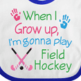 thumbnail image 4 of Inktastic Future Field Hockey Player Boys or Girls Baby Bib, 4 of 4