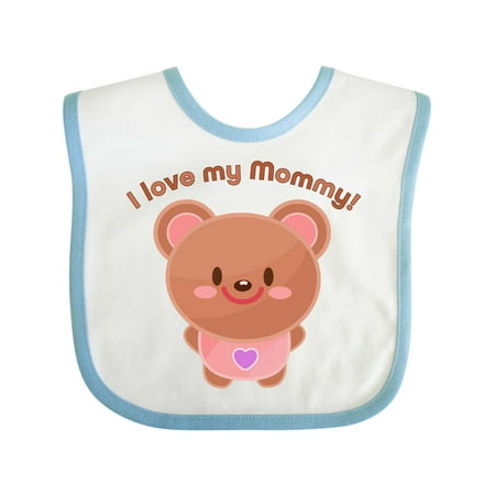 

Inktastic I Love My Mommy- Cute Baby Bear Gift Baby Boy or Baby Girl Bib