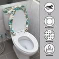 thumbnail image 3 of ZIATUBLE Boho Mandala Flower Toilet Lid Cover Set 2 Piece Butterfly Toilet Seat and Tank Lid Covers Soft for Bathroom Set Round Toilet Covers Set Stylish Toilet Lid Cover Set, 3 of 7