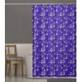thumbnail image 3 of S4Sassy Blue Blossom & Paradise Whydah Bird Decorative Waterproof Printed Shower Curtain Roller Hooks Drapes-60 x 70 Inch, 3 of 6