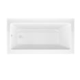 thumbnail image 4 of Anzzi 5 ft. Acrylic Left Drain Rectangle Tub in White With 34 in. x 58 in. Frameless Tub Door in Brushed Nickel, 4 of 6