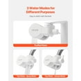 thumbnail image 5 of VEVOR Faucet Mount Water Filter, Horizontal Water Purifier for Sink Tap, Carbon Fiber Filter, Removes Chlorine Lead with 3 Filters, Fits Most Kitchen or Bathroom Faucets, White, 5 of 9