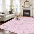 thumbnail image 3 of Pink Branches Area Rug 8x10 Washable Rug Non Slip Vintage Art Farmhouse Large Area Rug Soft Stainresistant Indoor Floor Carpet for Living Room Bedroom Home Office Dining Room Nursery, 3 of 8