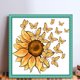 thumbnail image 2 of Hilo Algodón Bordado Punto Cruz Girasol Impreso 11CT 40x40cm, 2 of 9