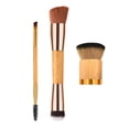 thumbnail image 1 of OULII 3Pcs Makeup Brush Set Cosmetics Brush Set Professional Use Nylon Assorted Color 6.9x3.9x1.2in, 1 of 8