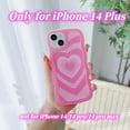 Compatible with iPhone 14 Plus Heart Case for Women Girls,Aesthetic