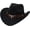 Black, variant on Kids Western Hats Boys Girls Cowboy Felt Hat Jazz Fedora Cowgirl Hats with Belt Buckle