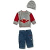 Sesame Street Elmo Sweater, Hat and Pant Set - Infant