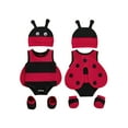 thumbnail image 2 of Raccmtaty 4-Piece Baby Ladybug Costume Halloween Set Cute Sleevesless Round Neck Romper Wing Hat Socks Cosplay Clothes, 2 of 9