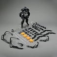 thumbnail image 2 of Agent Venom Eugene "Flash" Black/White Movable Action Figure Model Box Set, 2 of 9