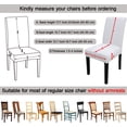 thumbnail image 3 of 6 Pcs Dining Chair Slipcover,High Stretch Removable Washable Chair Seat Protector Cover for Home Party Hotel Wedding Ceremony (White), 3 of 7
