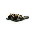 thumbnail image 5 of Women's Square Chain Link Square Toe Flat Slide Sandal 20592, 5 of 6