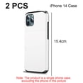 thumbnail image 2 of Funda protectora oculta deslizante con ranura para tarjeta de crédito, carcasa trasera para iPhone 14Pro, 2 uds., 2 of 5