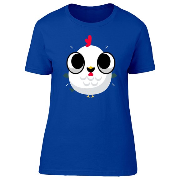 Surprised Cartoon Chicken Tee Women's -Image by Shutterstock