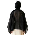 thumbnail image 6 of HuangHuanChen Shawl Wraps for Women Lace Hijab Soft Lightweight Shawl With Elegant Lace Trim Non Head Scarf For Womens Everyday Wear Shawls and Wraps for Evening Dresses One Size, 6 of 7