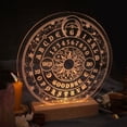 thumbnail image 2 of Metatrons Star Acrylic Plate Wiccan Inspired Night Light with Base USB Powered Table Lamp Divination Home Decoration, 2 of 9
