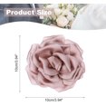 thumbnail image 2 of Silk Satin Flower Brooch Pin, Large Peony Floral Lapel Pin, 2 of 5