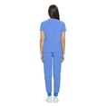 thumbnail image 3 of M&M SCRUBS Women's Essential Scrub Top and Pant Cool Stretch Jogger Scrub Set (XX-Large, Ceil Blue), 3 of 6