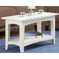 thumbnail image 1 of Shaker Cottage Bench with Open Shelf, Ivory, 1 of 5