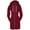 Wine, variant on Notus Women’s Cozy Long Fleece Tunic Zip-Up Hoodie Sweatshirt with Pockets Casual Hoodie Jacket Wine L
