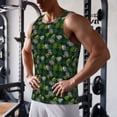 thumbnail image 5 of Picia Tropical Leaves1 Printed Men’s Performance Tank, Men's Workout Tank Top Moisture-Wicking Tank Top Muscle tee, Breathable Workout Shirt-XX-Large, 5 of 7