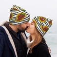 thumbnail image 5 of Kdxio Cute Sunflowers Winter Beanie for Men Women Beanie Knit Hat Cuffed Cap Beanie Knit Chunky Snow Cap, 5 of 6