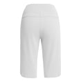 thumbnail image 3 of Dwellite Women's Bermuda Long Shorts Knee Length Capris with Pockets High Waisted Athletic Casual Shorts for Women White M, 3 of 6