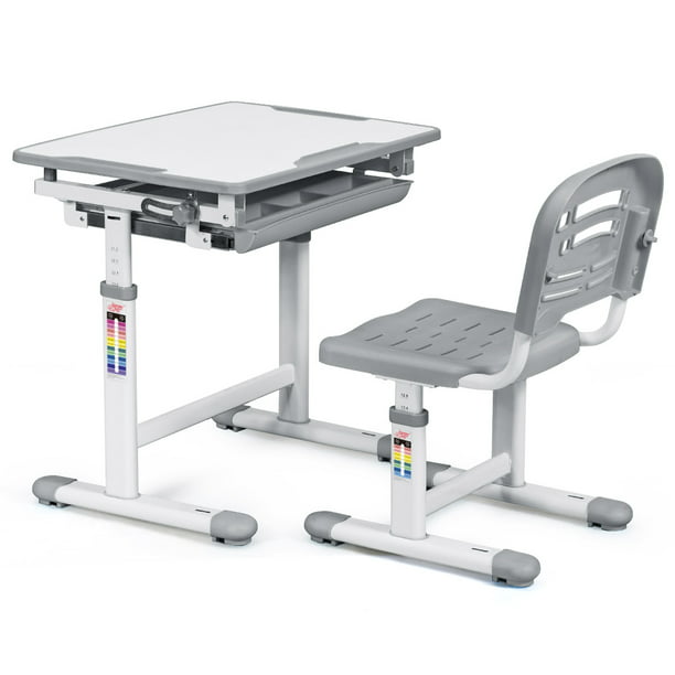 Infans Height Adjustable Children's Desk Chair Set Multifunctional ...