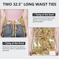thumbnail image 6 of Cute Boxer Dog and Flowers Florals Apron-Garden Aprons for Women with Pockets-Cotton Linen Waterproof Kitchen Cooking Gardening Aprons Adjustable for Kitchen,Cooking,BBQ and Salon 33x27 Inch, 6 of 7