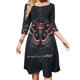 thumbnail image 1 of Vestido de cuello cuadrado de polilla Cecropia Vestido de verano dulce Vestido elegante con estampado de cuello halter para mujer Polilla Cecropia Polilla de seda Polilla gigante Cecropia, 1 of 6